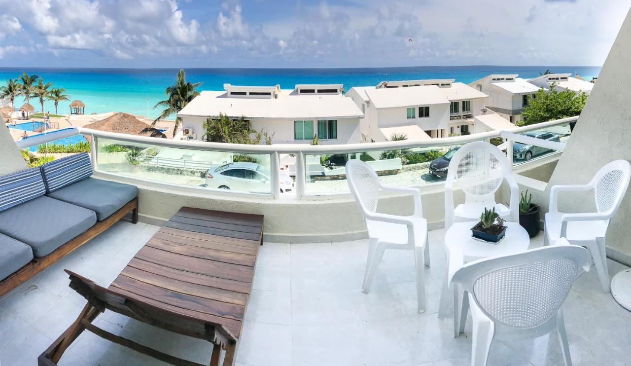 Apartment On The Beach With Terrace Ocean View, Brisas Cancun 01 By Beach & Ocean Apartments Exteriér fotografie